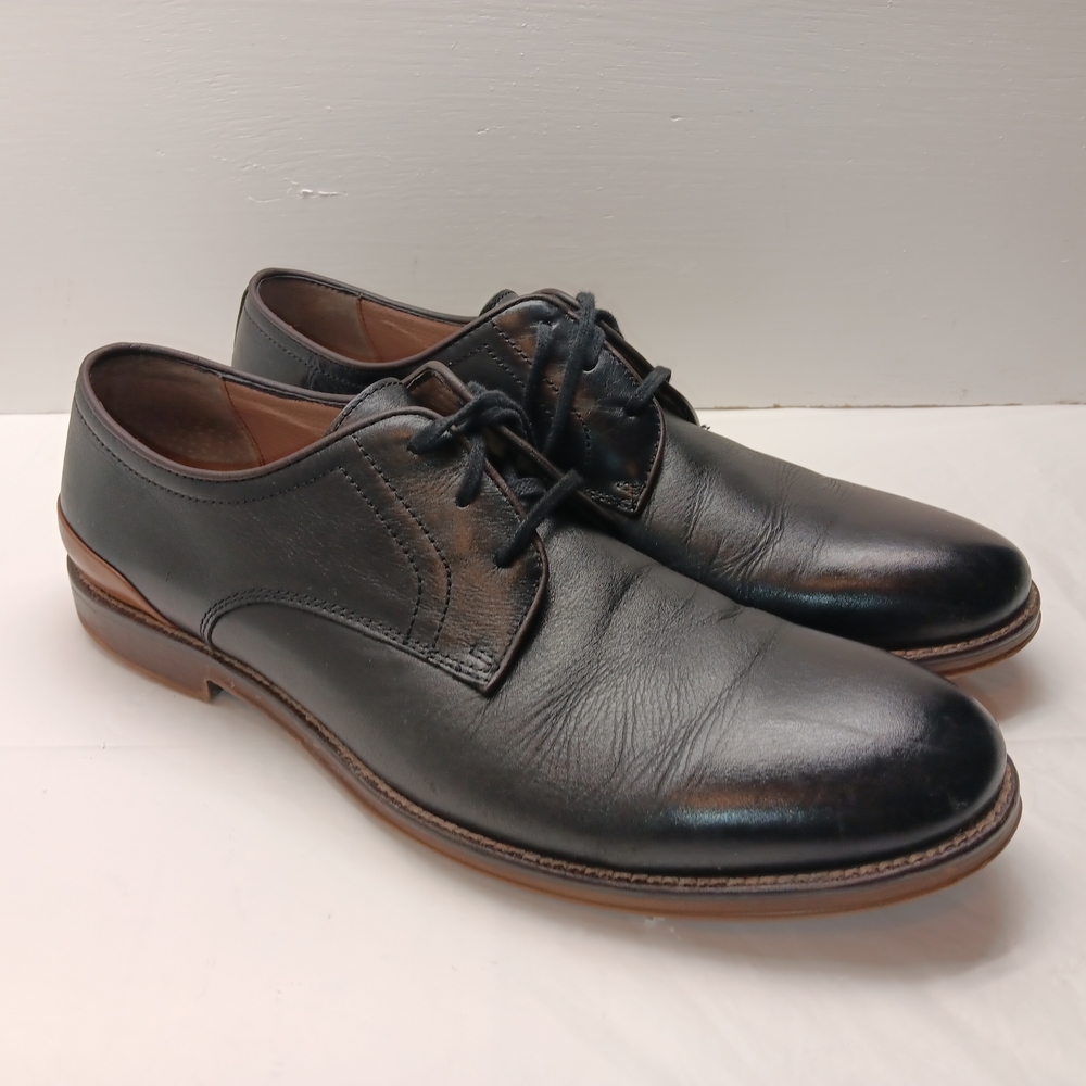 Johnston Murphy J&M 1850 Black Leather Dress Shoes Men's Size 9.5 Oxfords